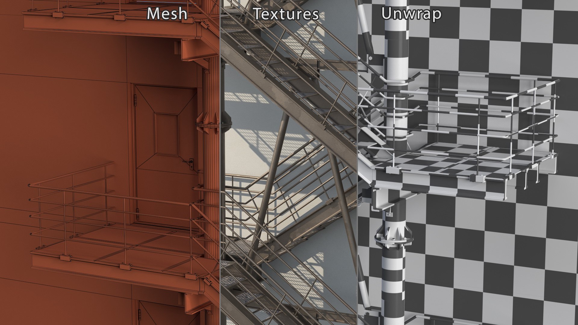 3D Fire Escape with House Wall https://p.turbosquid.com/ts-thumb/uL/F4fo9l/d4/fireescapewithhousewallvray3dmodel013/jpg/1725112542/1920x1080/fit_q87/480a3c34381f43b39d000886e10cda38d40383eb/fireescapewithhousewallvray3dmodel013.jpg