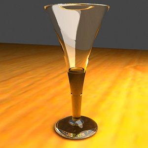 champagne flute glasses 3d model