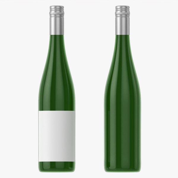 Wine bottle mockup 09 screw cap 3D model