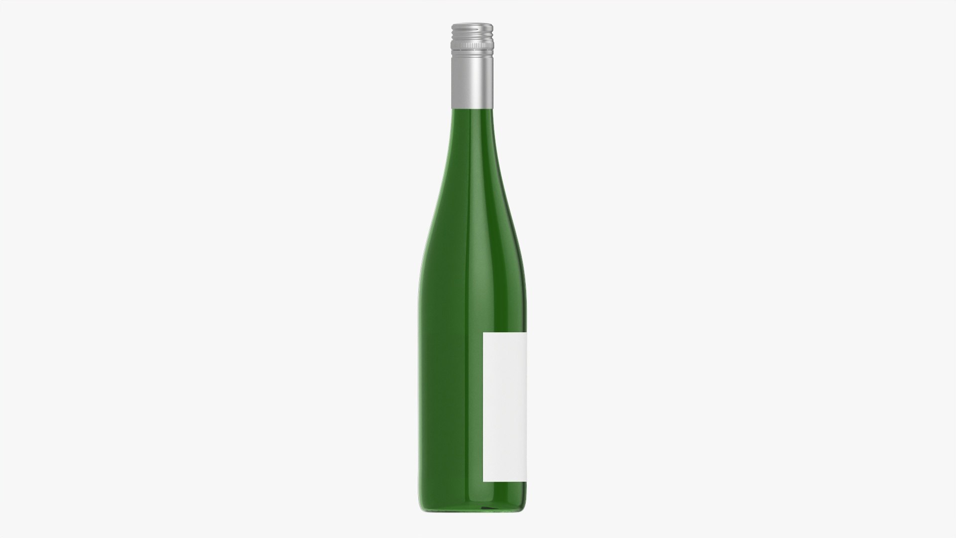 Wine Bottle Mockup 09 Screw Cap 3d Model Turbosquid 1742179