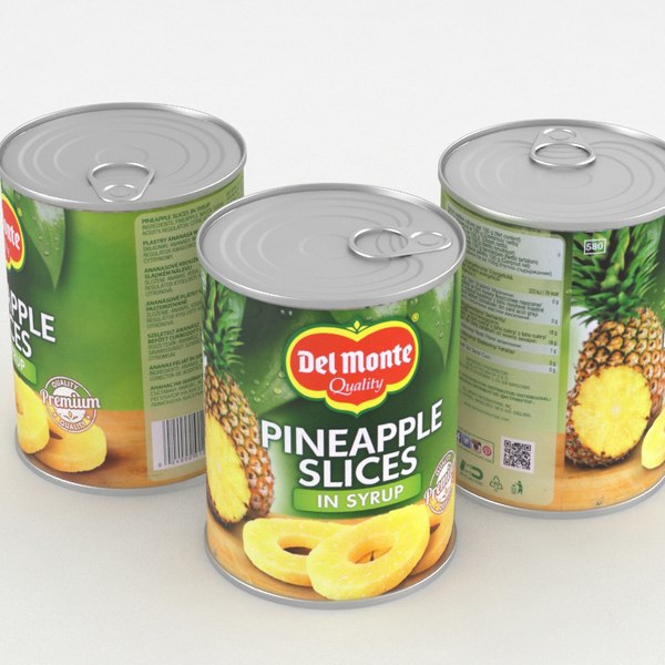 modelo 3d Del Monte Piña Rodajas De Comida 570g - TurboSquid 1274446