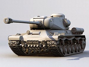 russian tank is-2 3d model