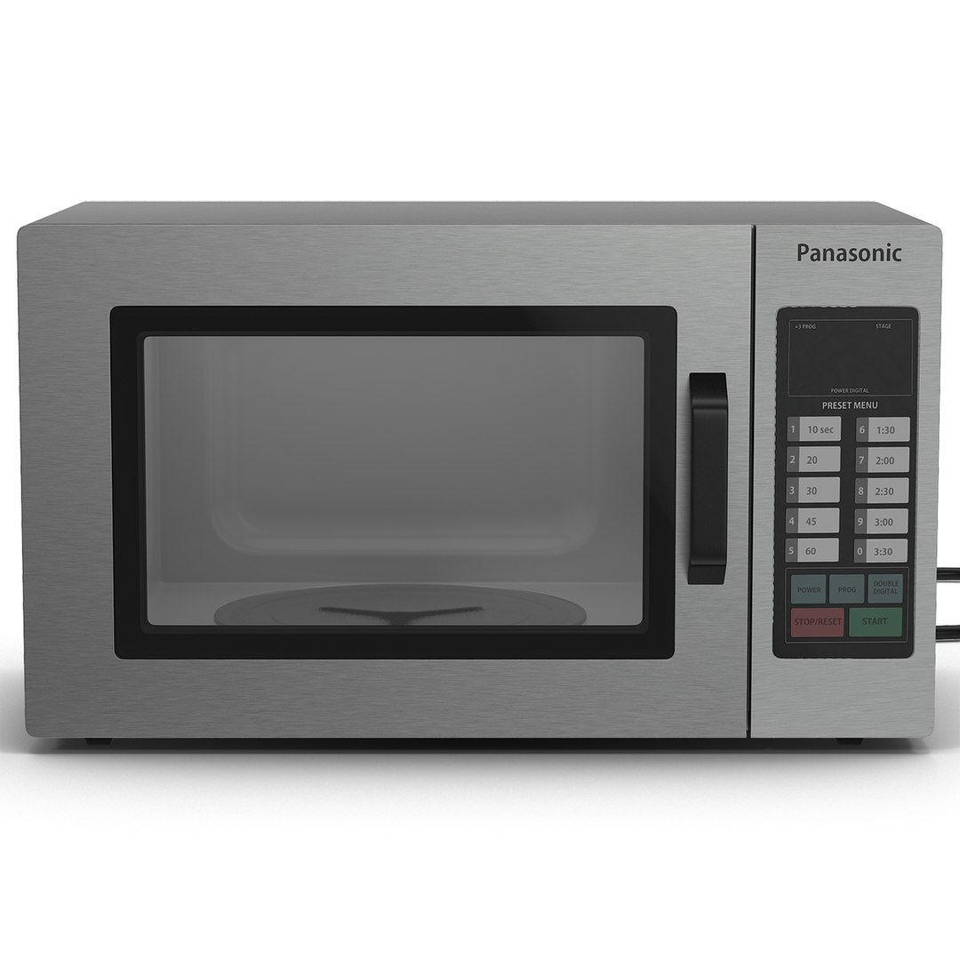 Microwave Oven Panasonic 3D Model 3D model preview