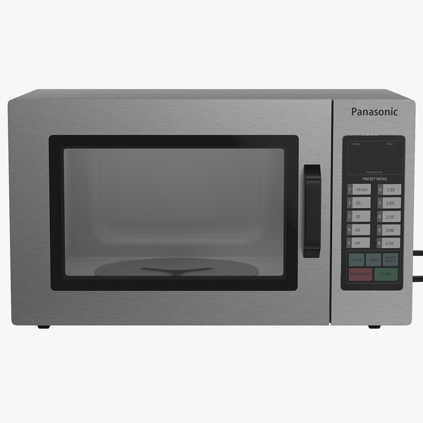 microwave oven panasonic modeled 3d model