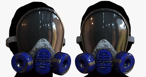 3D gas mask model