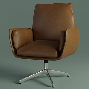 chair on one leg 3D model 3D