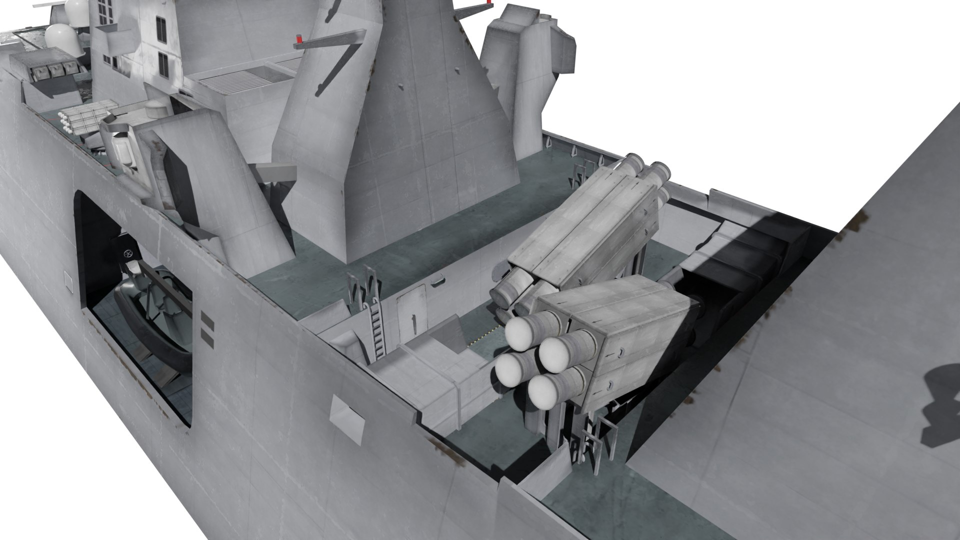 FREMM Frigate FS Aquitaine High Detail Version 3D Model - TurboSquid ...