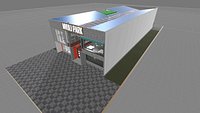 Strip Mall Shopping Complex