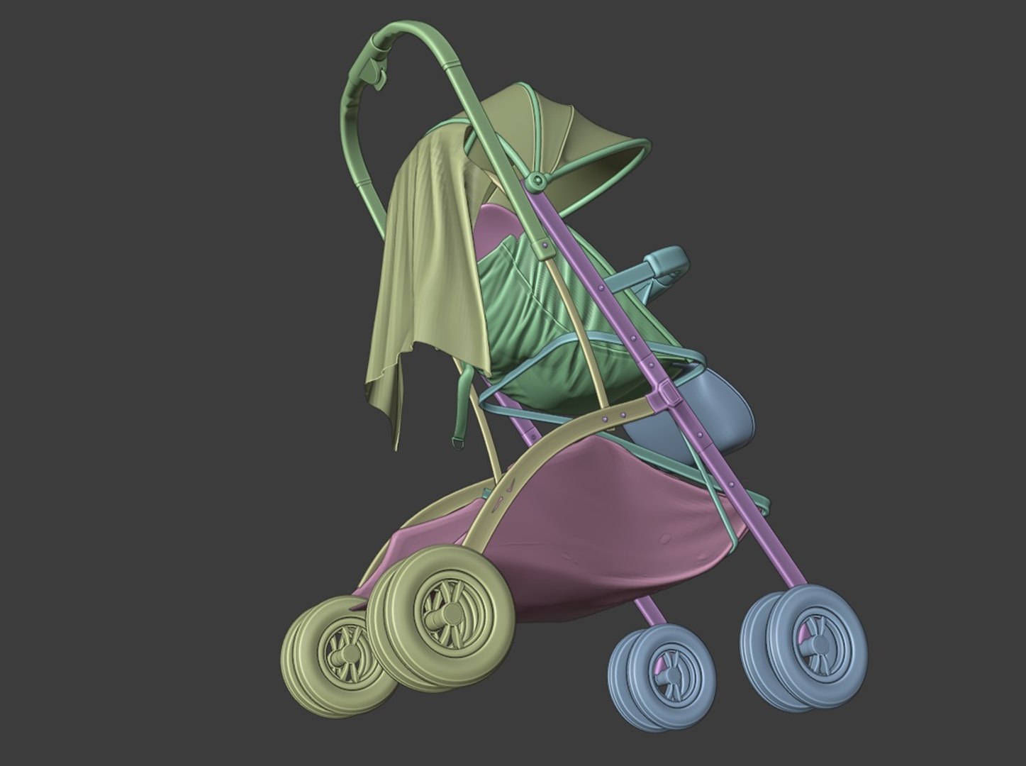 Modeled Baby Strollers 3D - TurboSquid 1640031