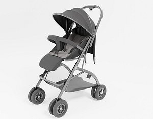 modeled baby strollers 3D