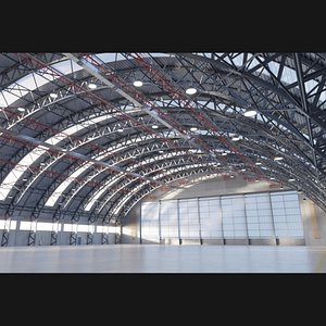Aircraft Hangar  Warehouse 3D