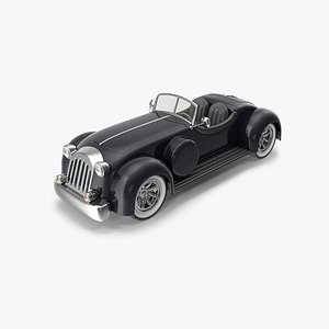 Black Classic Convertable Car