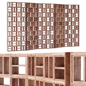 Rock ceramic folding screen