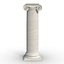 3d ionic column greco roman