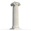 3d ionic column greco roman
