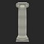 3d ionic column greco roman