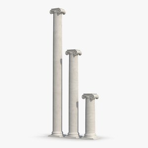 Ionic Column Greco Roman Set