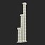 3d ionic column greco roman