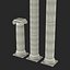 3d ionic column greco roman