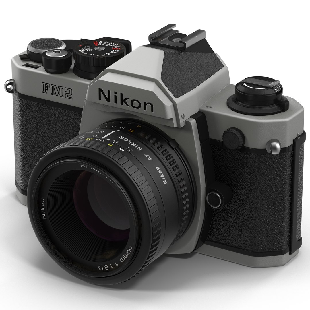 35 mm Film Camera Nikon FM2 3D model preview