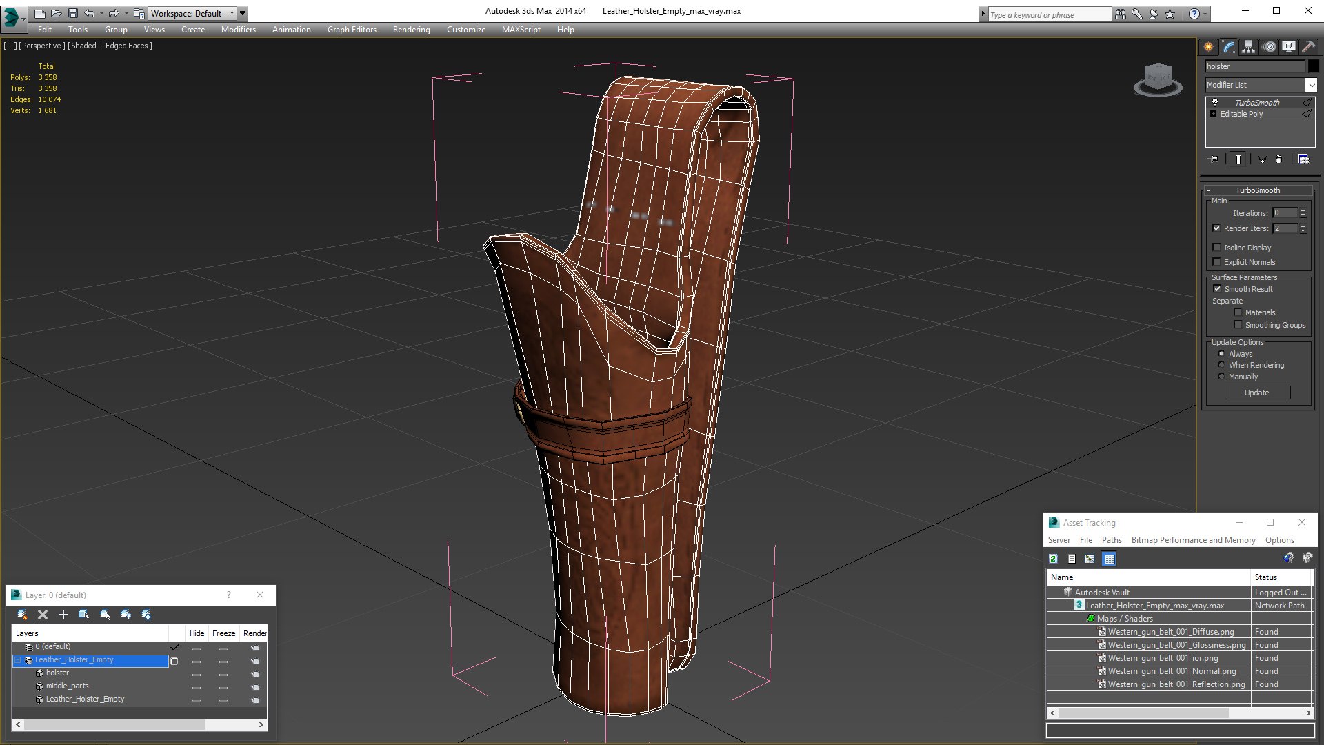 Leather Holster Empty 3D model https://p.turbosquid.com/ts-thumb/uL/eq3tPZ/E5/leatherholsteremptyvray3dmodel019/jpg/1635540992/1920x1080/fit_q87/f3bdbbd9899c838e906dc1b65b19e14cc7b542d7/leatherholsteremptyvray3dmodel019.jpg