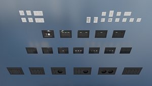 3D model Plugs and Switches
