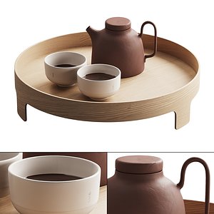 3D model 404 dishes decor set 16 tea kit 01