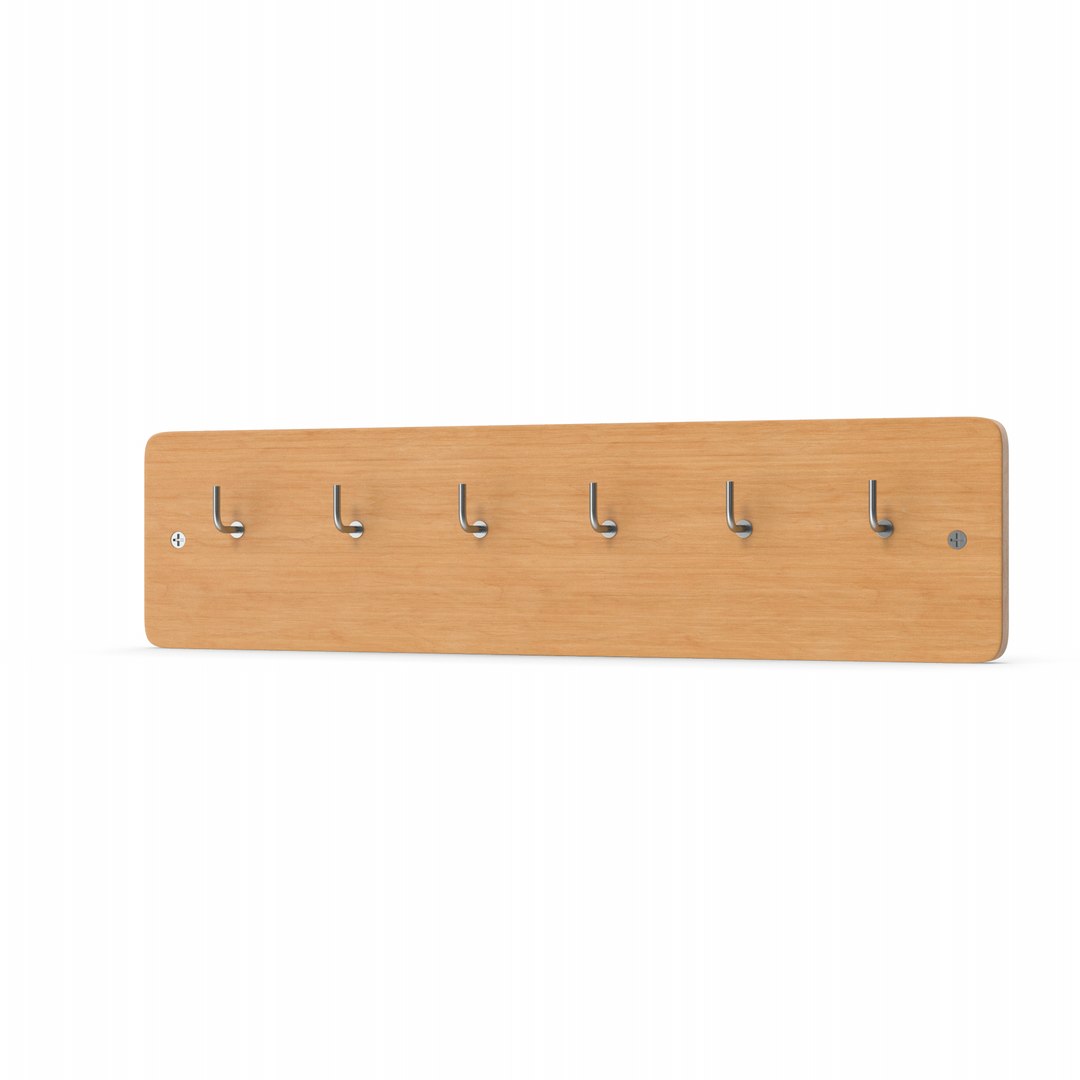 Wooden Key Hanger Model - TurboSquid 2032430