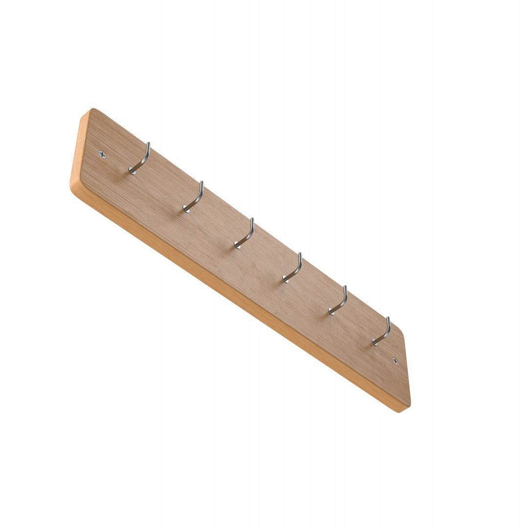 Wooden Key Hanger Model - TurboSquid 2032430