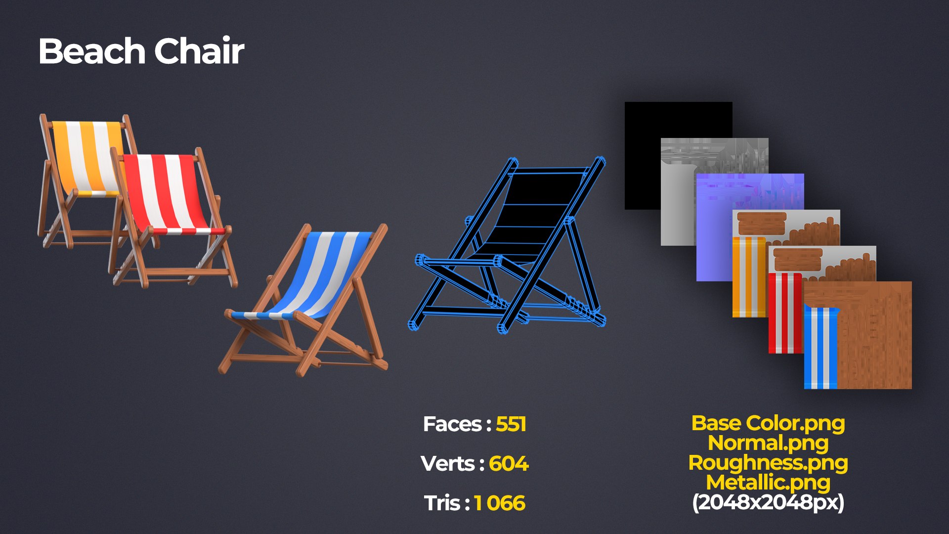 Beach Pack 3D https://p.turbosquid.com/ts-thumb/uL/qJoThQ/ub/beach_chair_map/jpg/1720262504/1920x1080/fit_q87/561beab48001b5318b90be7723b03434c7acece0/beach_chair_map.jpg