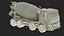 Camion malaxeur à béton gréé pour Maya