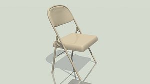 3d folding chair model