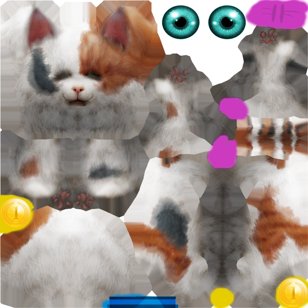 3D settings https://p.turbosquid.com/ts-thumb/uL/t2GJui/GTBxXxZT/cat12_tex/png/1550653502/1920x1080/fit_q87/4289f27200d254898cedb7c841581c0d9d12ae0c/cat12_tex.jpg