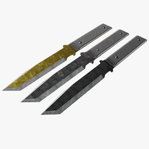3D Throwing Knife - Factory Muddy Gold