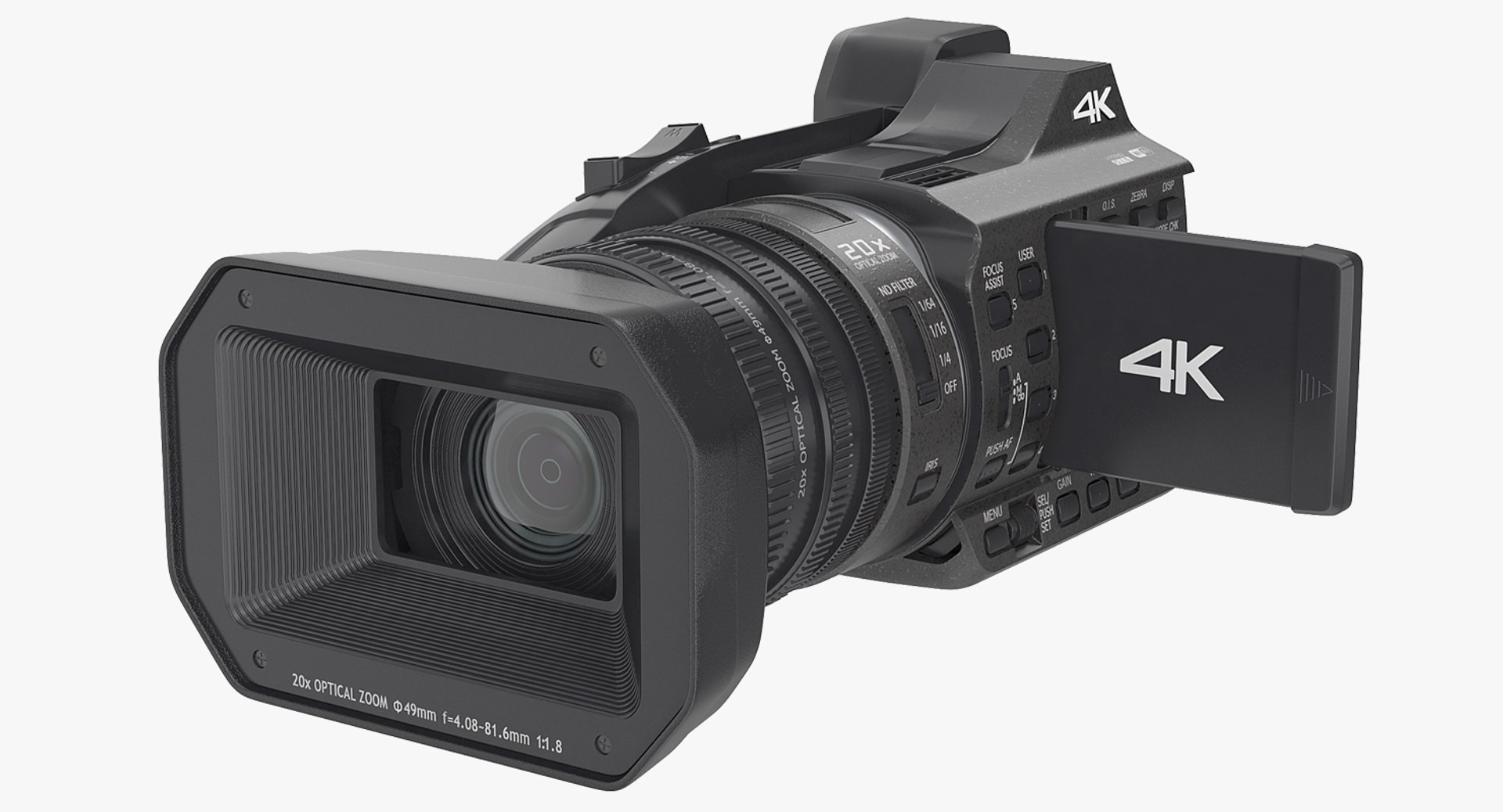 Full HD Camcorder 3D model preview
