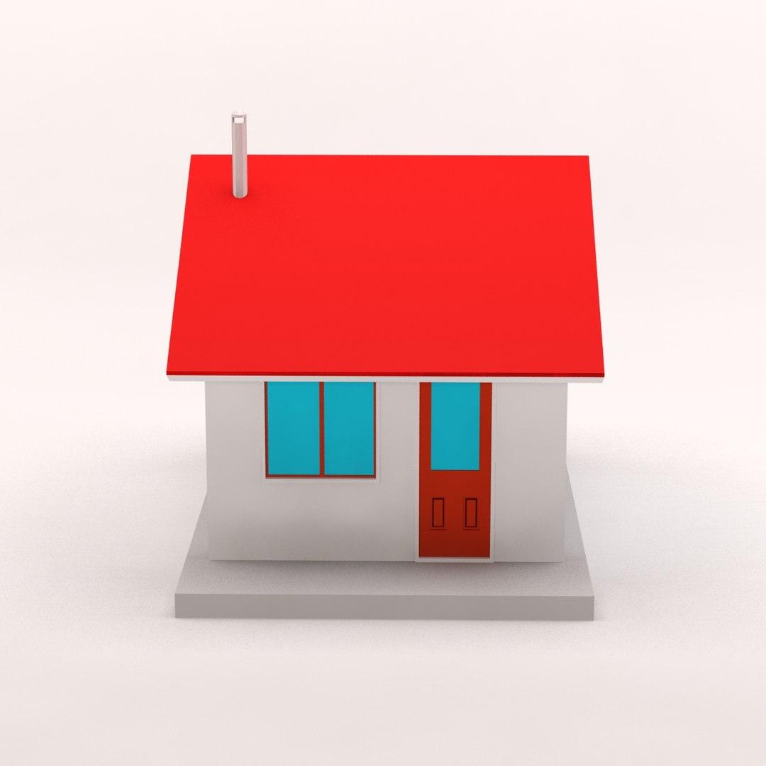 Cartoon House C4d