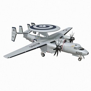 E2C Hawkeye AWACS 3D model