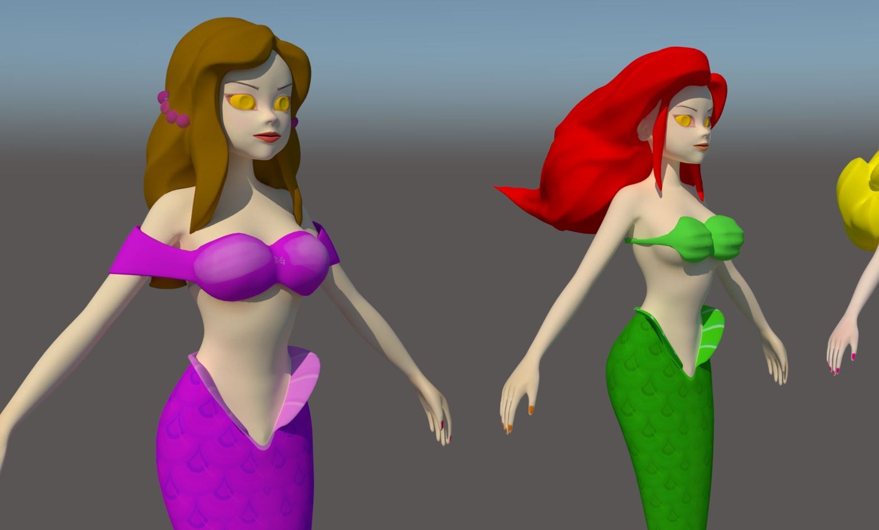 3D mermaid https://p.turbosquid.com/ts-thumb/uM/82wZW6/V38WmvqV/3/jpg/1520501794/1920x1080/fit_q87/d8254cfdb94e28754766f9735e9f548420d3ec09/3.jpg