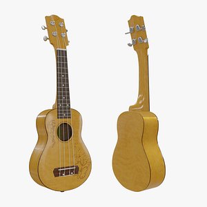 3D Soprano Ukulele Classic Shape model