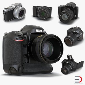 Cameras 3D Models Collection 2