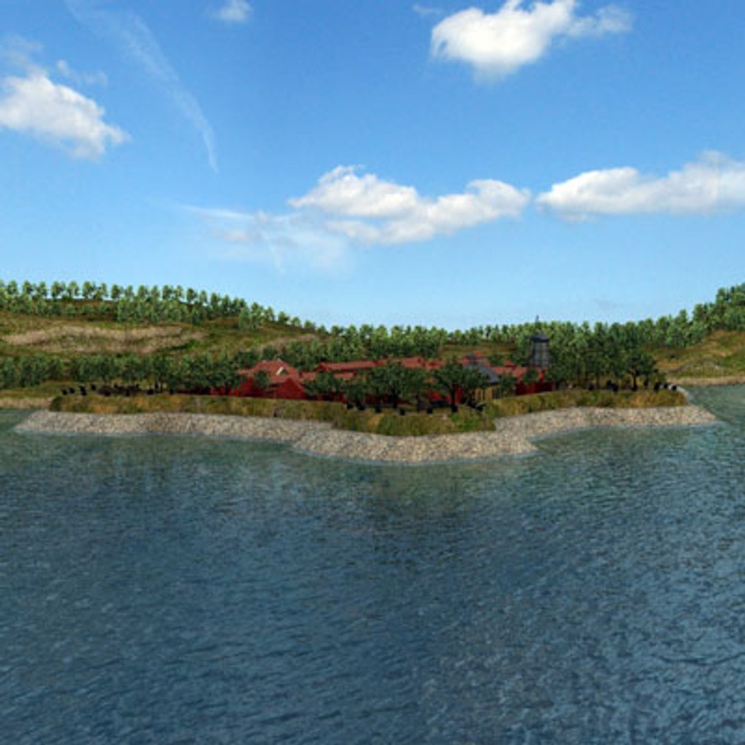 Military Fort Level 3d Model