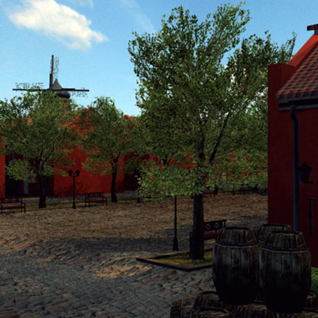 Military Fort Level 3d Model