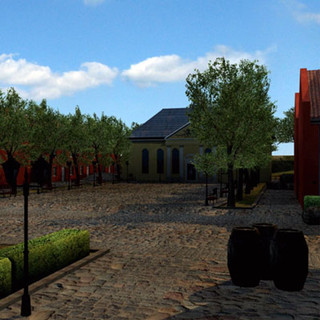 Military Fort Level 3d Model