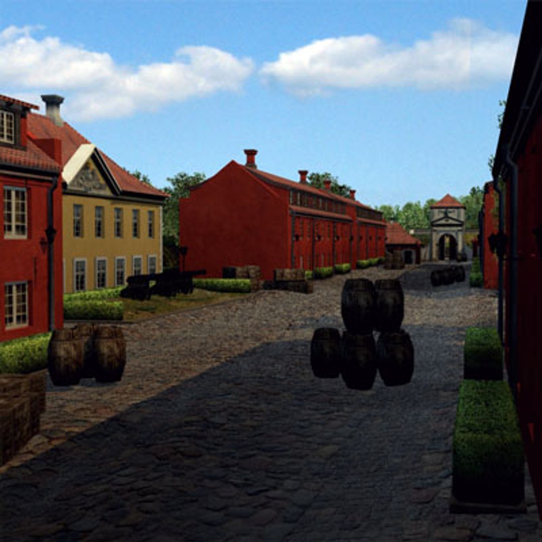 Military Fort Level 3d Model