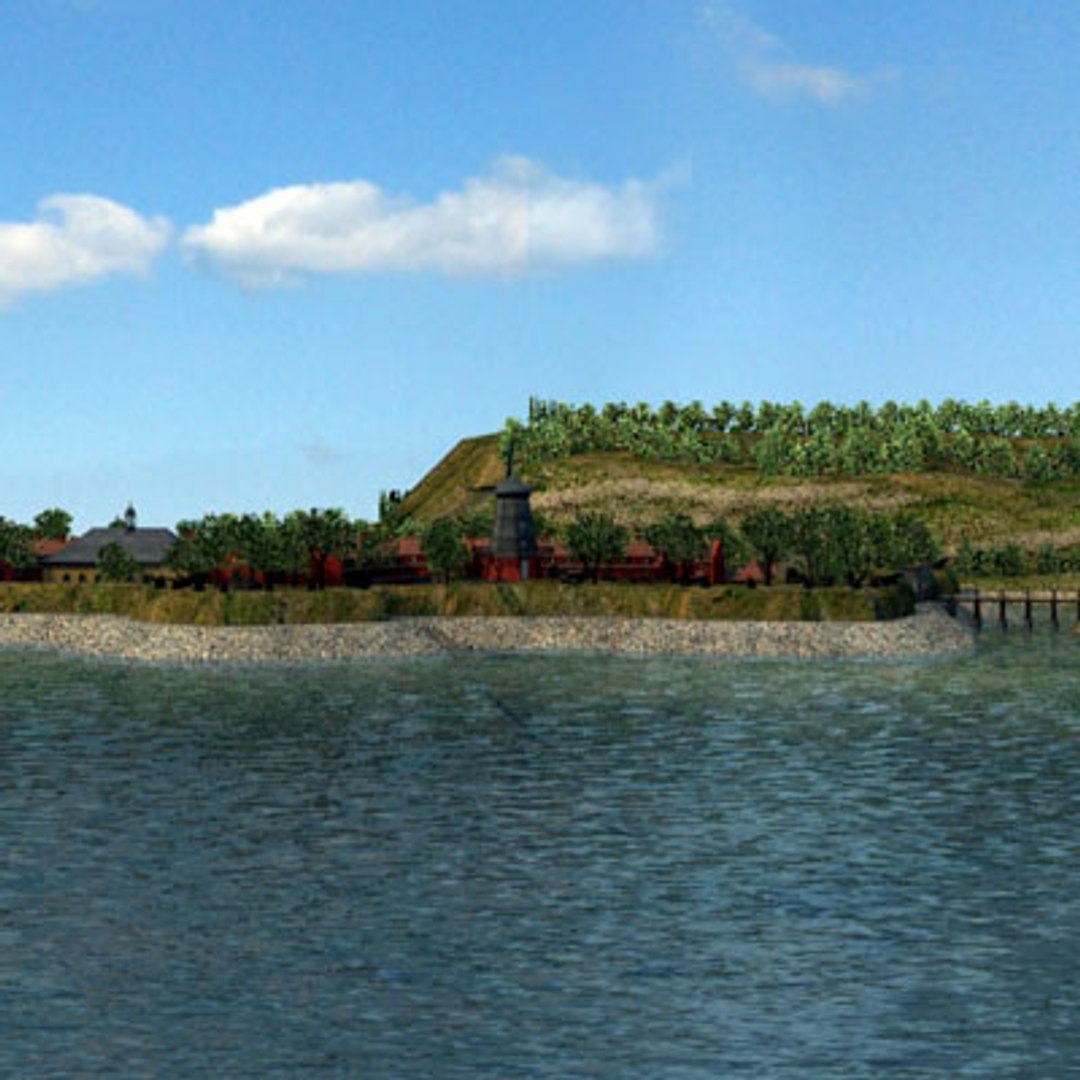 Military Fort Level 3d Model
