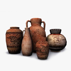 3D ancient vases