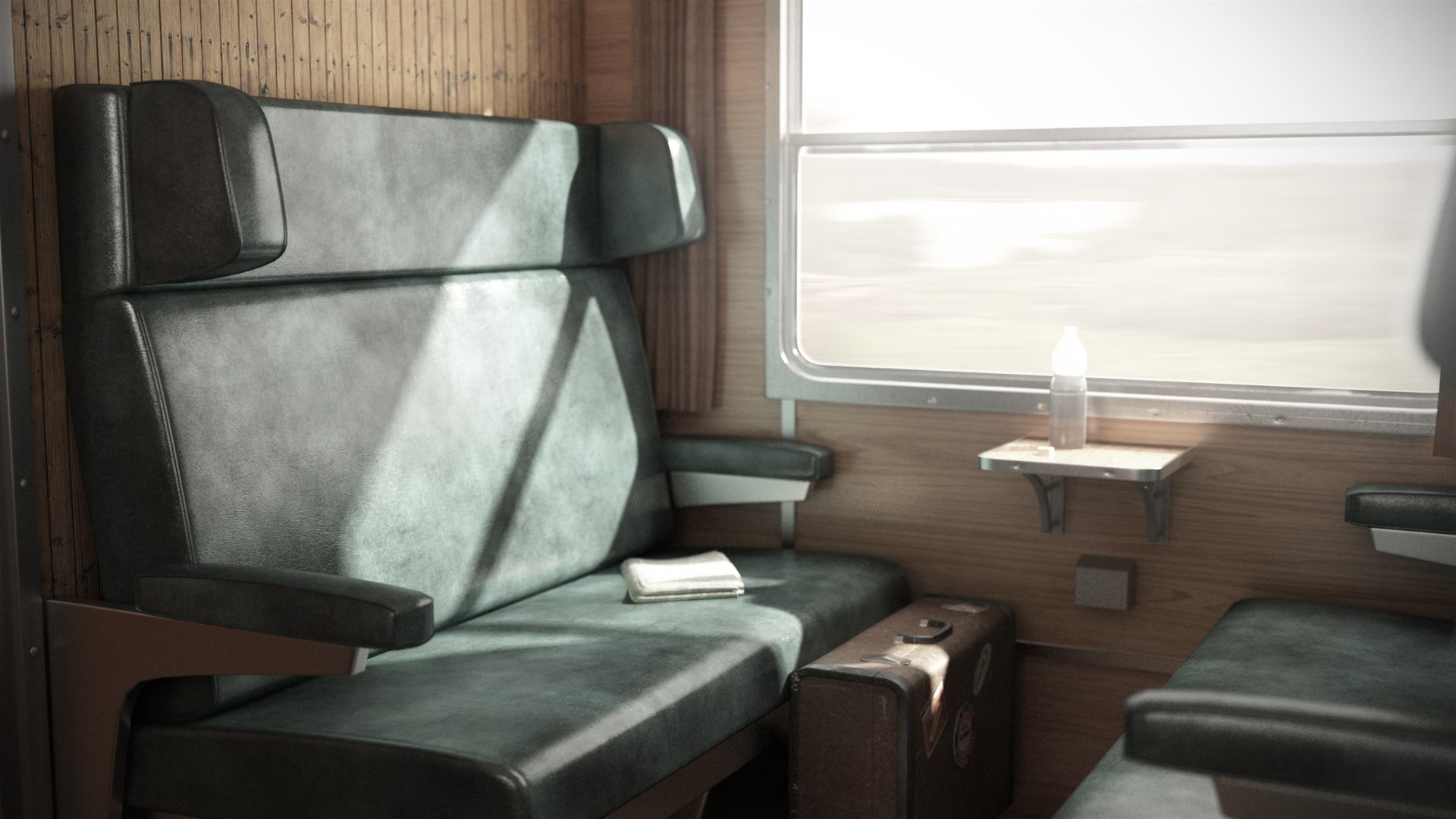 3D Old Train Interior 05 Model - TurboSquid 1892360