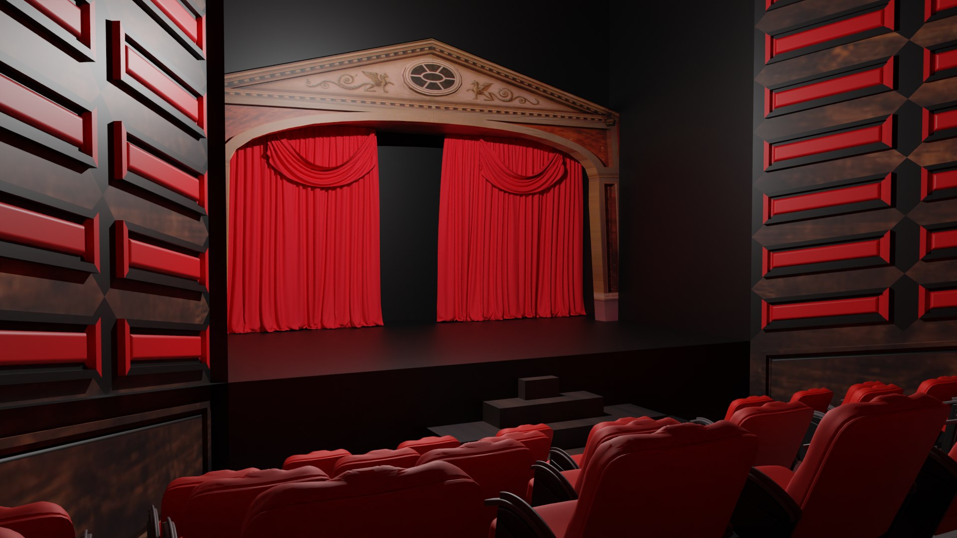 Theater interior 3D - TurboSquid 2175432