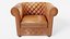 3D Collection  armchair used leather collections x4 az9