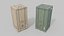 3D Customizable Wooden Crate Set - Stylized Props